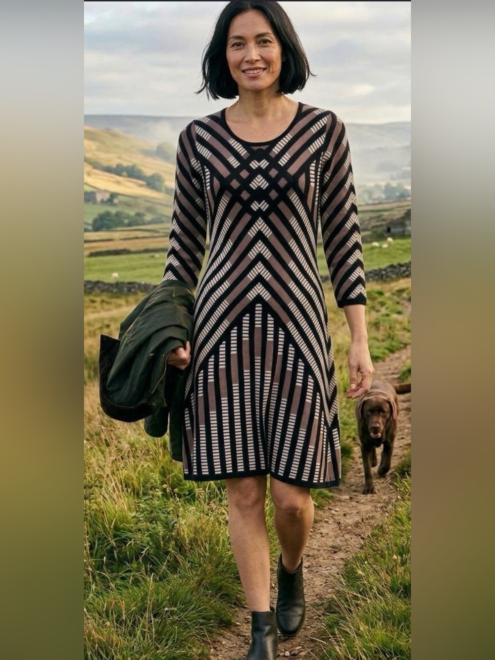 Nine West Cozy Sweater Knit Dress Size Small